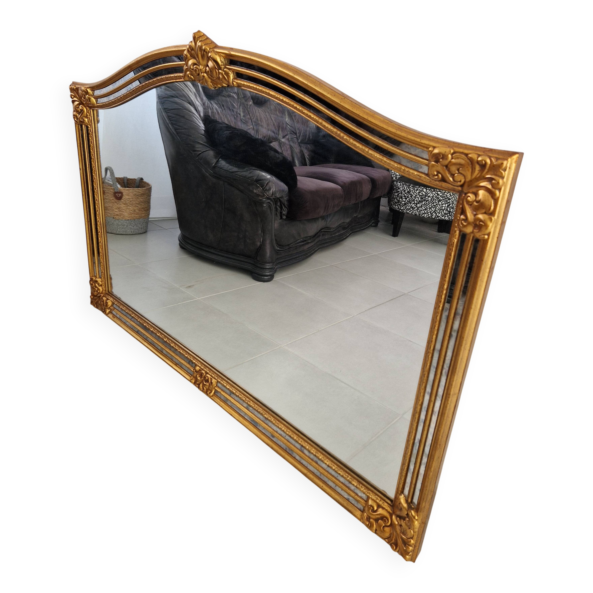 Antique Golden Mirror Deknut Baroque Style