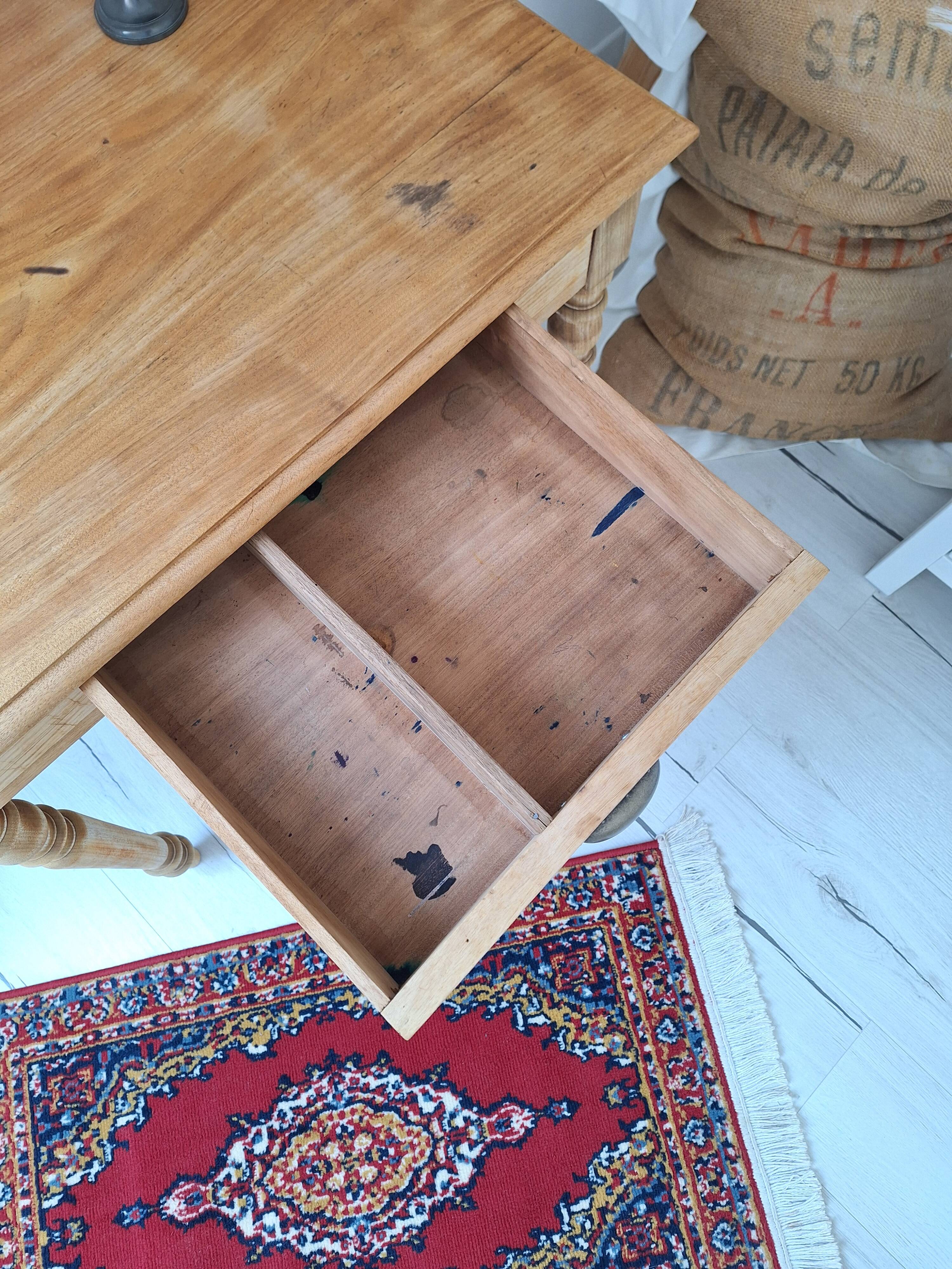 Bureau / Table d'appoint de ferme style campagne en bois massif