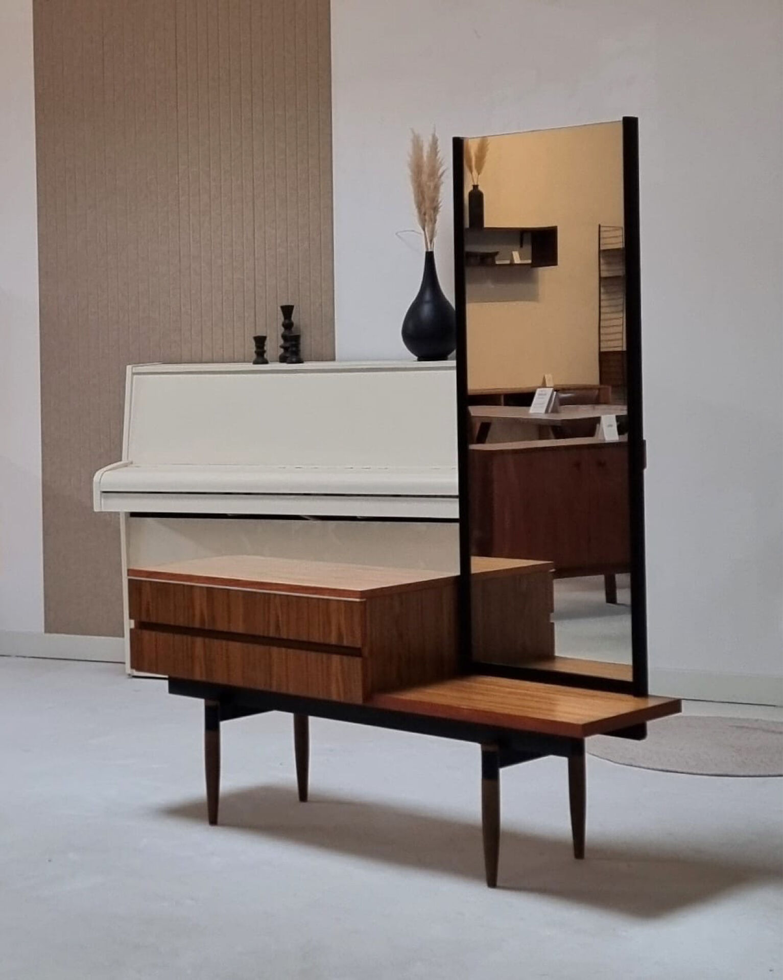 1970s mirror buffet