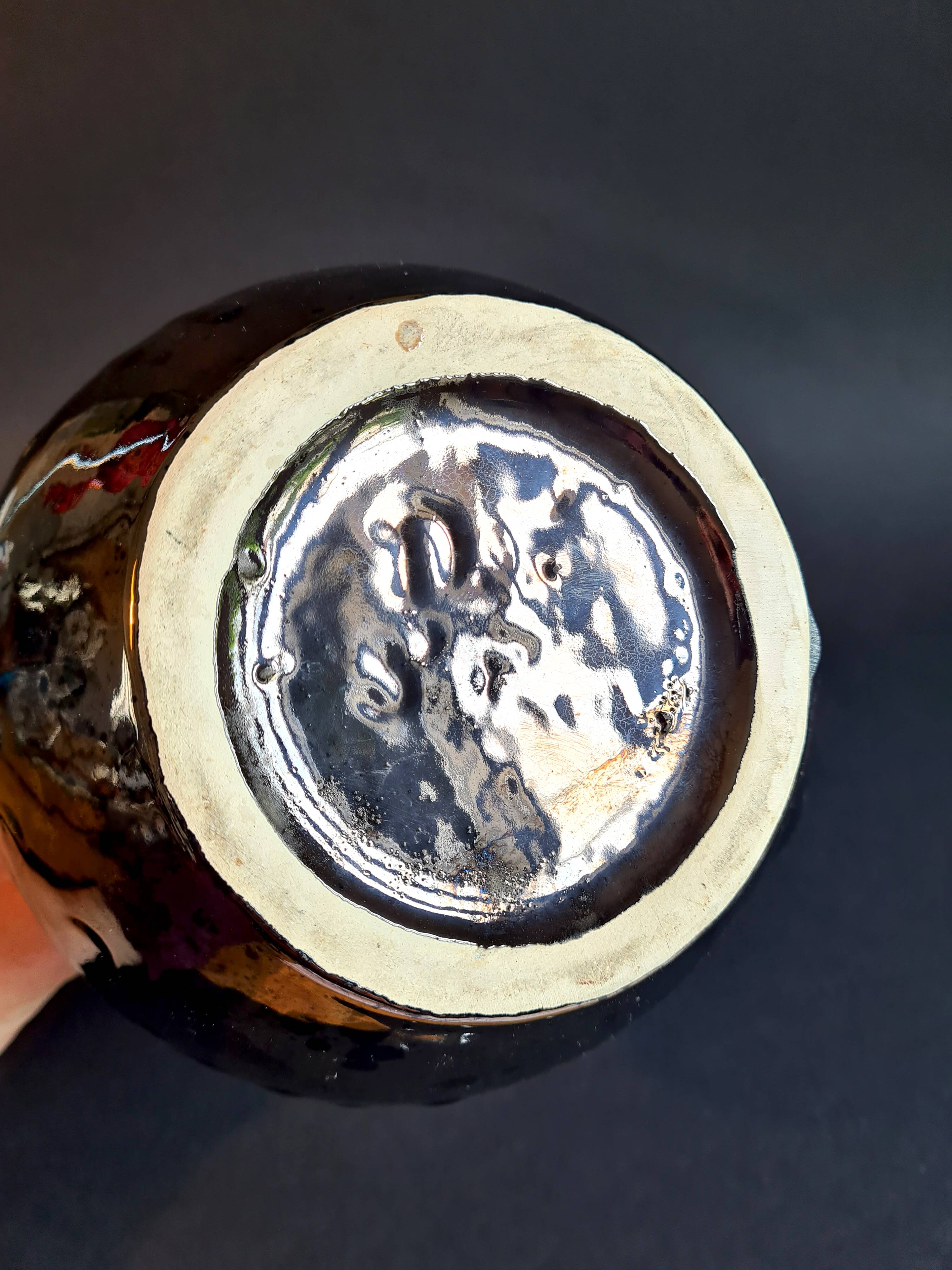 Pitcher in enamelled art ceramic from Vallauris, 1960s