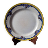 Plat rond Boch Frères La Louvière. Belgique. Vintage