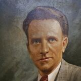Portrait huile sur toile