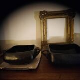 Chamba square black earth dishes