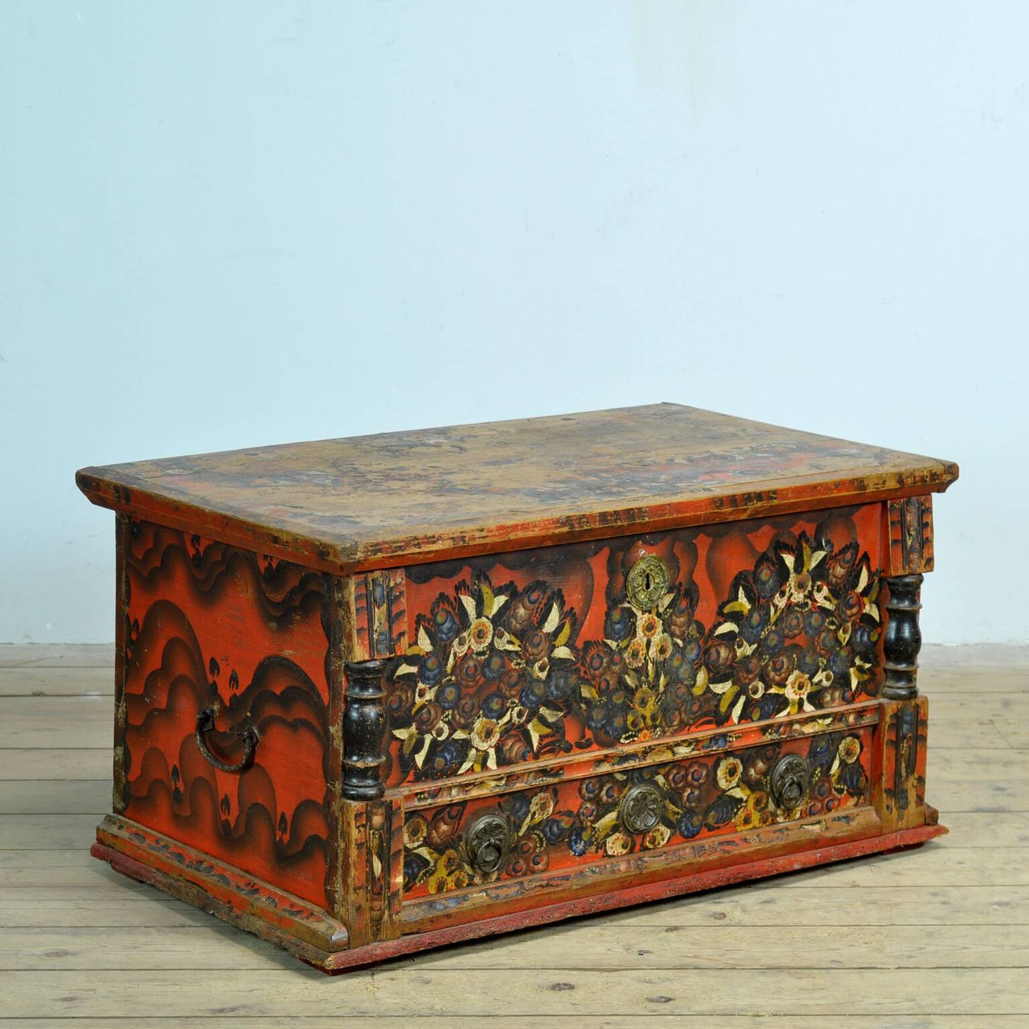 Wedding chest of popular art, circa 1850