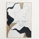 "La danse du ciel", 2022, acrylic on linen canvas, 50x70xcm by atelieragape