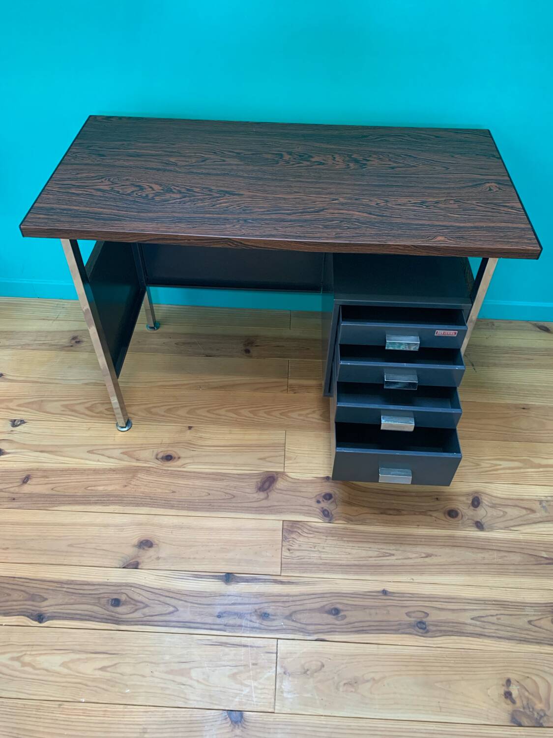 Mid-Century Industrial Vintage Desk