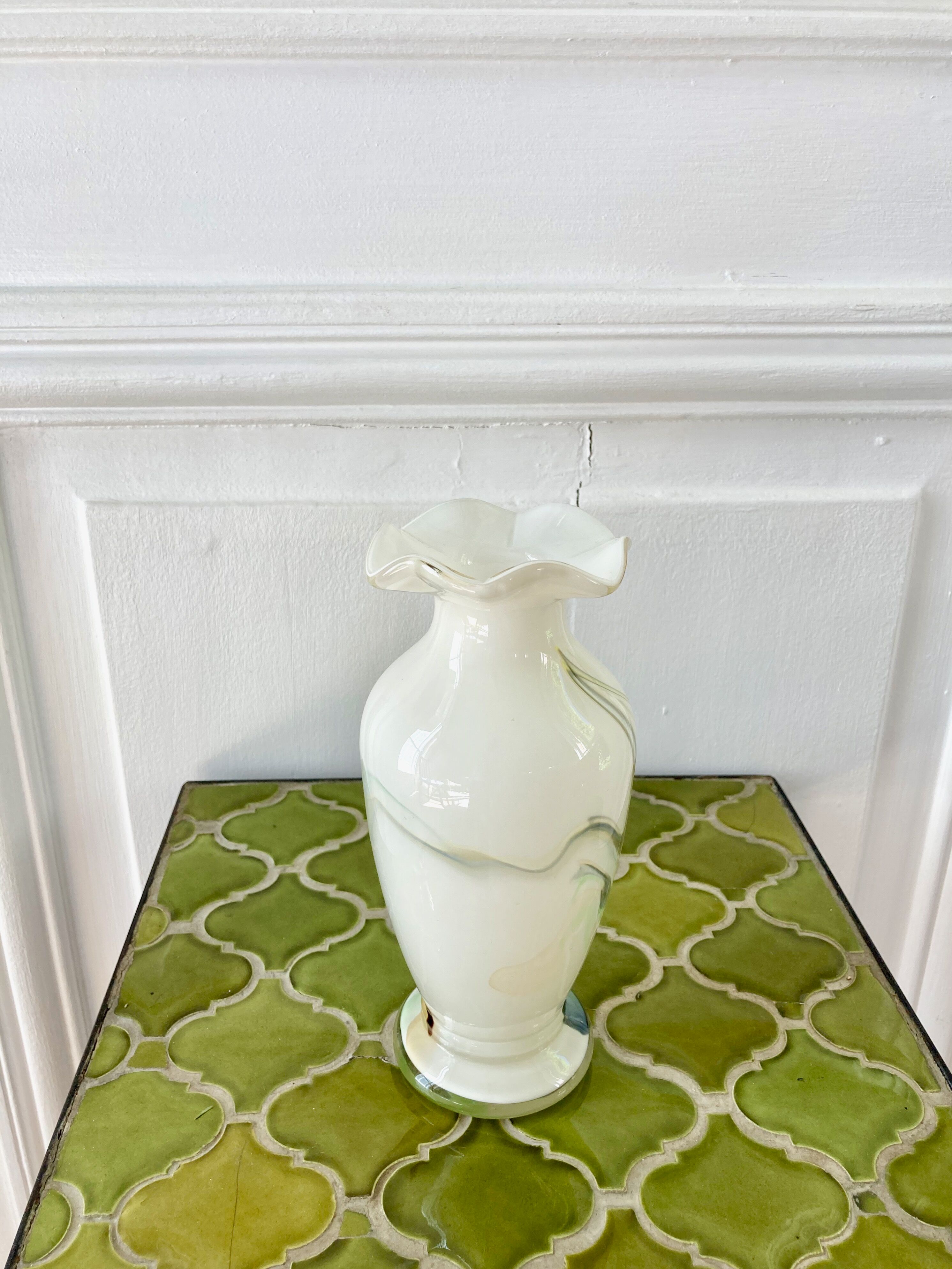 Murano style glass vase