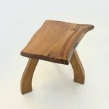 Vintage brutalist mini tree trunk side table