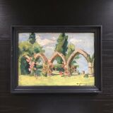 Table stones and roses