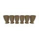 6 tasses mazagrans en grès Village Vintage
