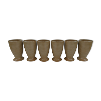 6 mazagran cups in Vintage Village sandstone