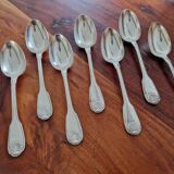 Christofle, Paris - Set of 8 dessert spoons - Vendôme model (Louis XIV style) - in metal
