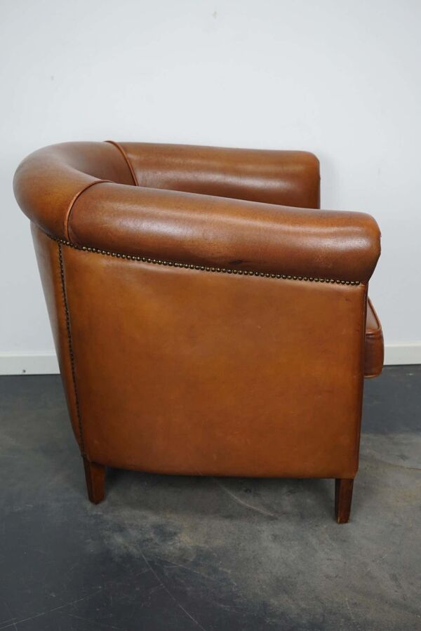 fauteuil club Vintage En cuir Couleur Cognac Pays-Bas