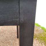 Rustic farm table in old patinated solid oak - 1900s