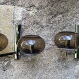 Pair of Amilux space age wall lights, 1970s