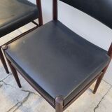 Pair of vintage teak Scandinavian chairs 1950