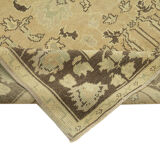 Tapis beige anatolien tissé à la main 150 cm x 223 cm