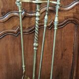 Bronze fireplace set