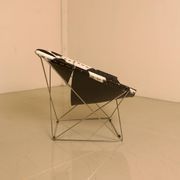F675 "Butterfly" armchair in cowhide leather by Pierre Paulin for Artifort