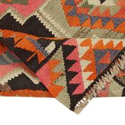 Turkish Handwoven Vintage Herki Kilim 95 cm x 300 cm