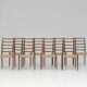 Set of 8 'Model no. 82' dining chairs