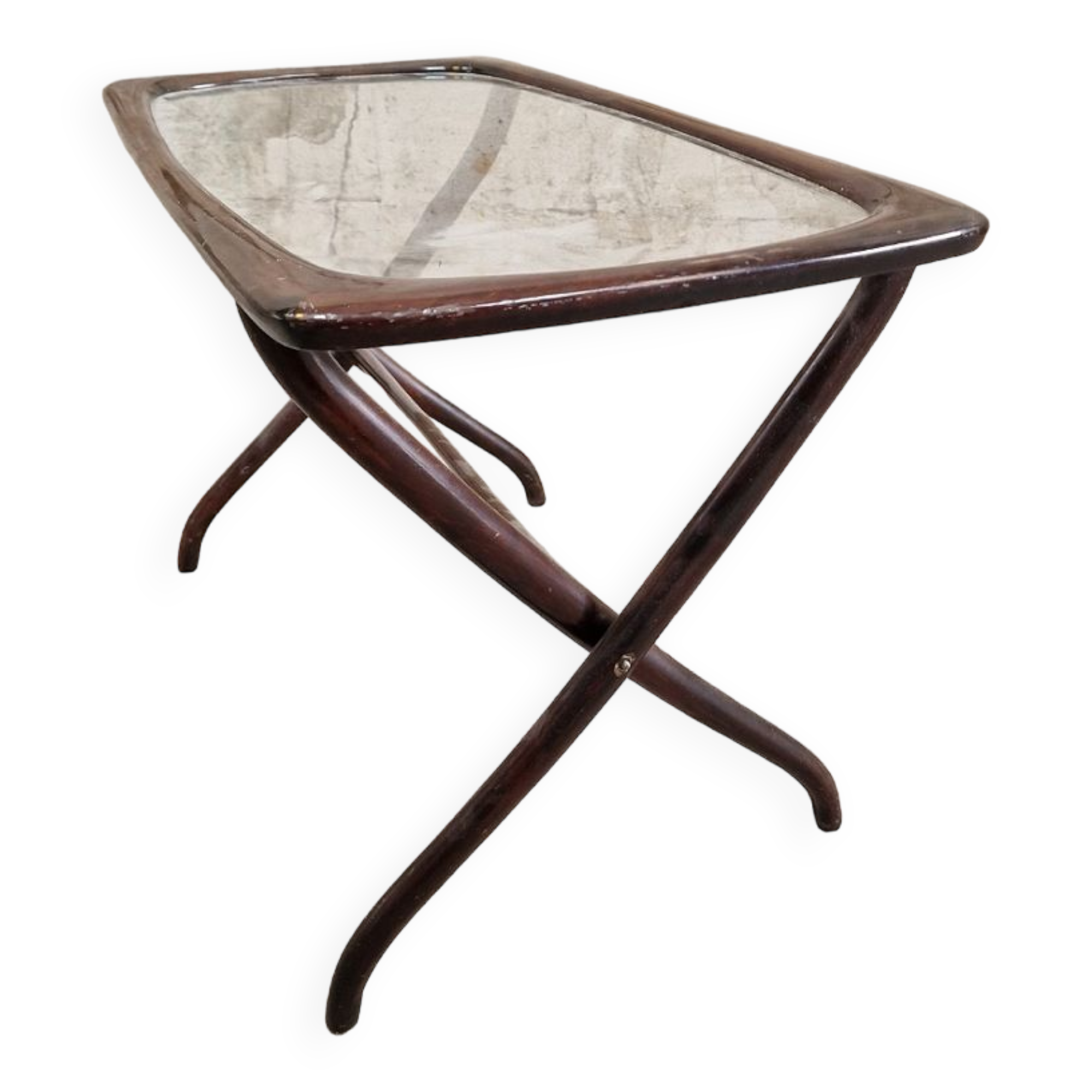 Vintage table basse conception italienne années 50 style ico & luisa parisi.