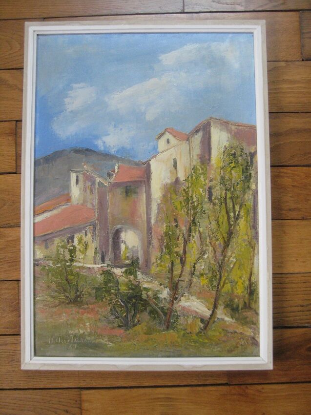 Sillans, 38, old oil on canvas