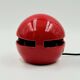 Red Space Age lamp in ceramic, Italy, 1970s.