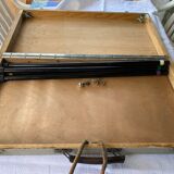 Folding suitcase table