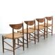 Chaises de salle à manger par Peter Hvidt, ensemble de 4