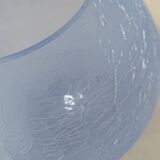 Vase boule verre craquelé