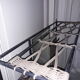 Metal and wicker coat holder