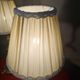 pair of chiselled bronze lamps, bedside, bedroom, new lampshade 38x15, electric ok