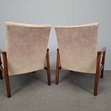 Pair of TON Mid-Century Modern Armchairs, Czechoslovakia, 1970s