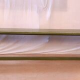 Ancien banc en teck birman patine verte d’origine
