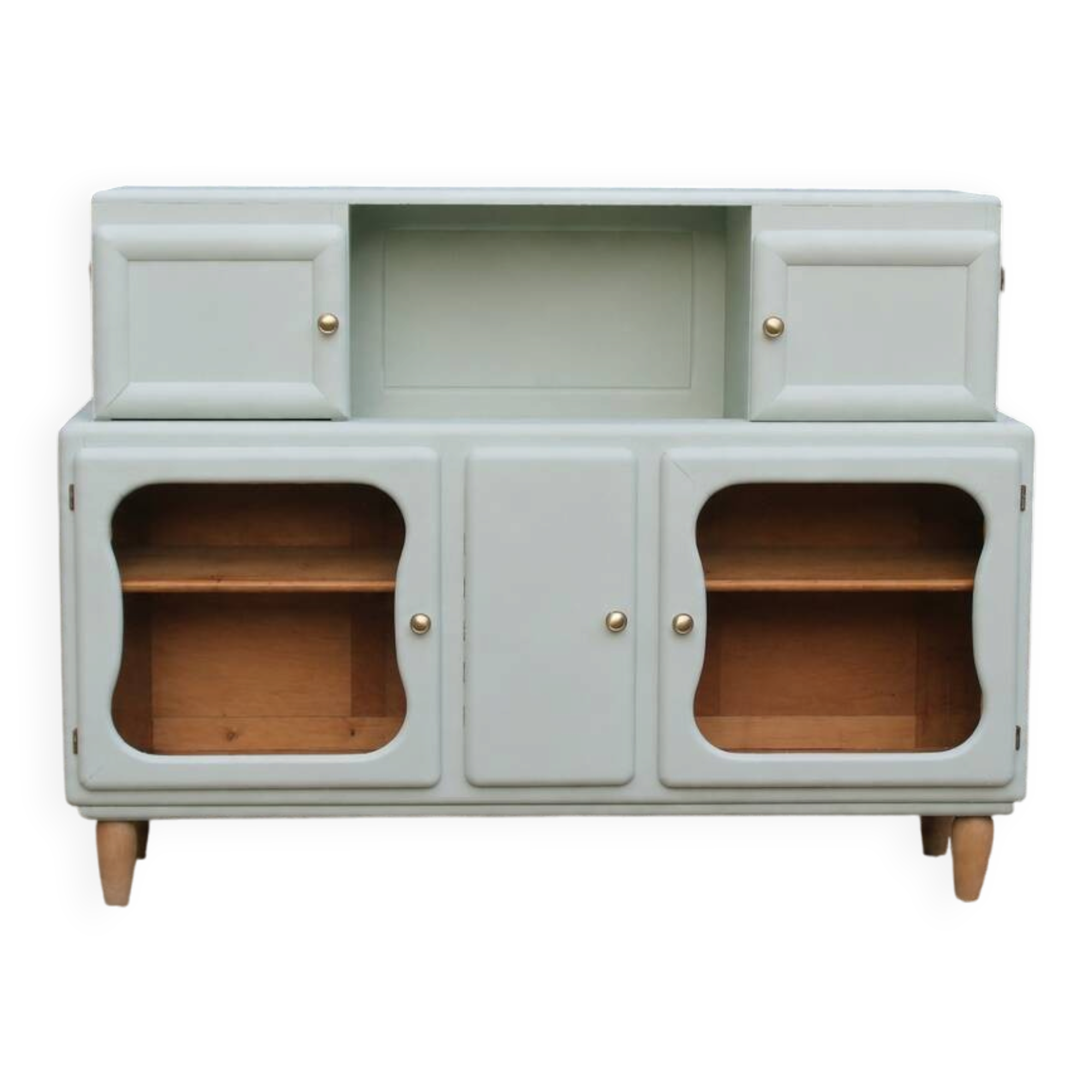 Renovated vintage buffet – Celadon Green Libéron