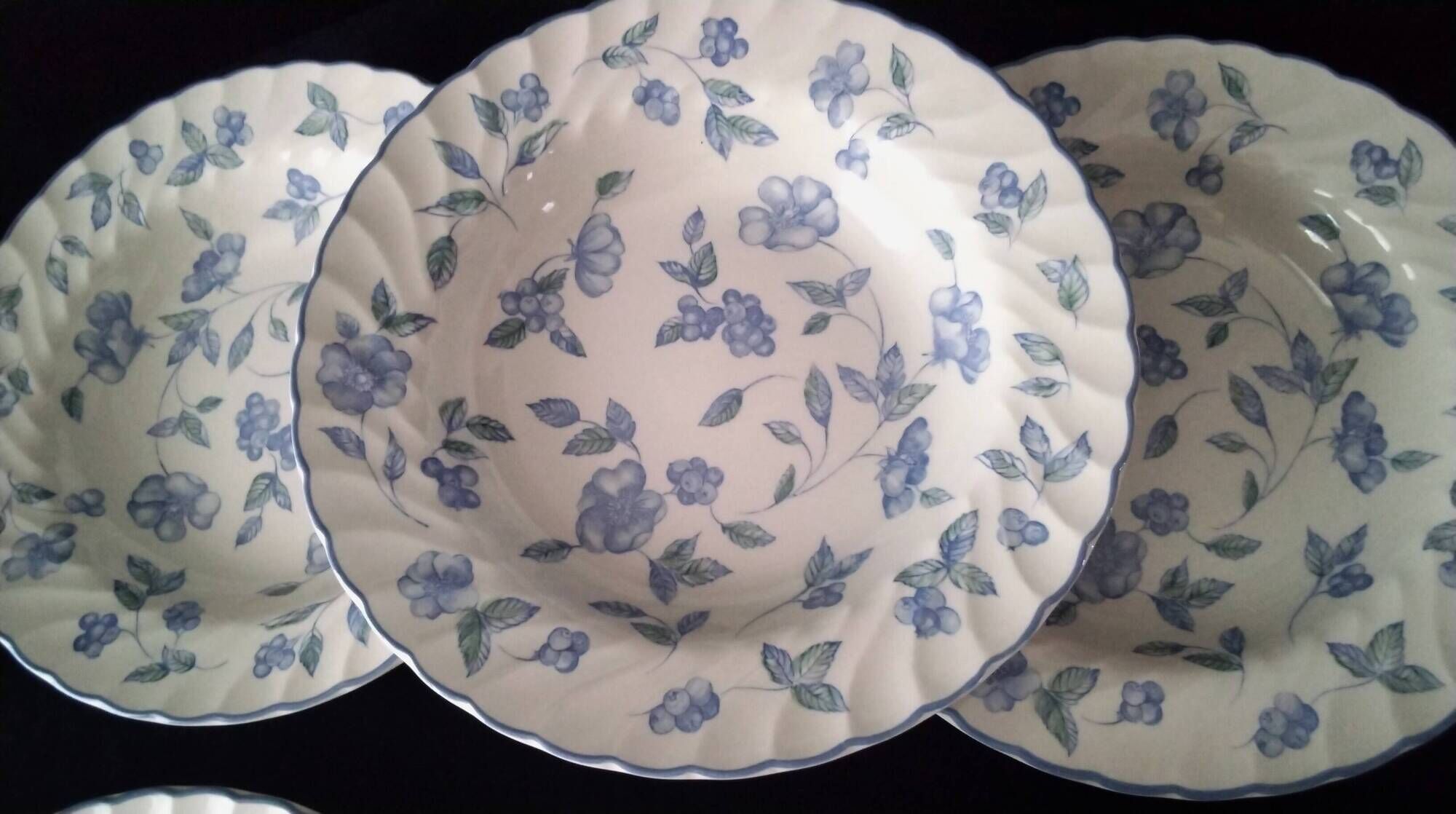 6 Assiettes creuses en porcelaine Anglaise Barratts
