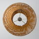 Lampe tripode rotin 1950 vintage