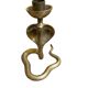 Brass cobra candle holder