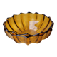 Amber glass salad bowl