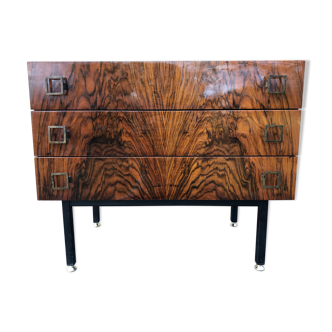 Vintage dresser with three rosewood drawers circa 70