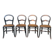 4 chaises bois noirci Napoléon III