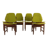 Ensemble de six chaises à manger design danois par Arne Hovmand Olsen