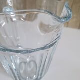 Thick glass pitcher