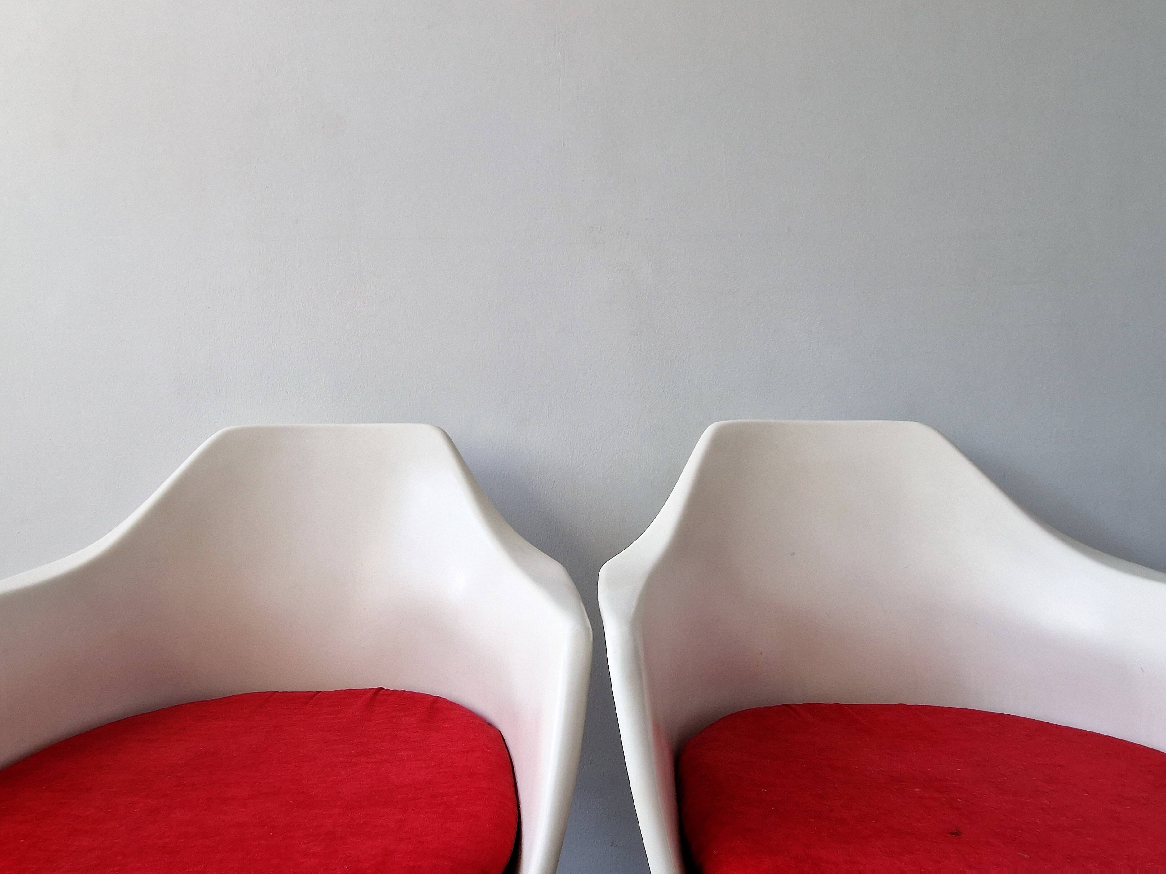 Tulip Swivel Armchairs by Maurice Burke for Arkana, England, 1960s, Set of 2