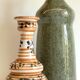 Duo VASES Ceramic sandstone Vintage craft
