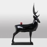 François Pompon. Deer, life-size bronze sculpture. 2006 edition