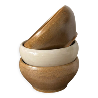 Set of three ceramic bowls