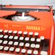 Remington Riviera Sperry orange band typewriter