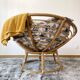 Fauteuil papasan ou loveuse en rotin